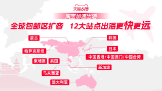 618淘宝加速出海，哈萨克斯坦、蒙古国首次加入包邮区